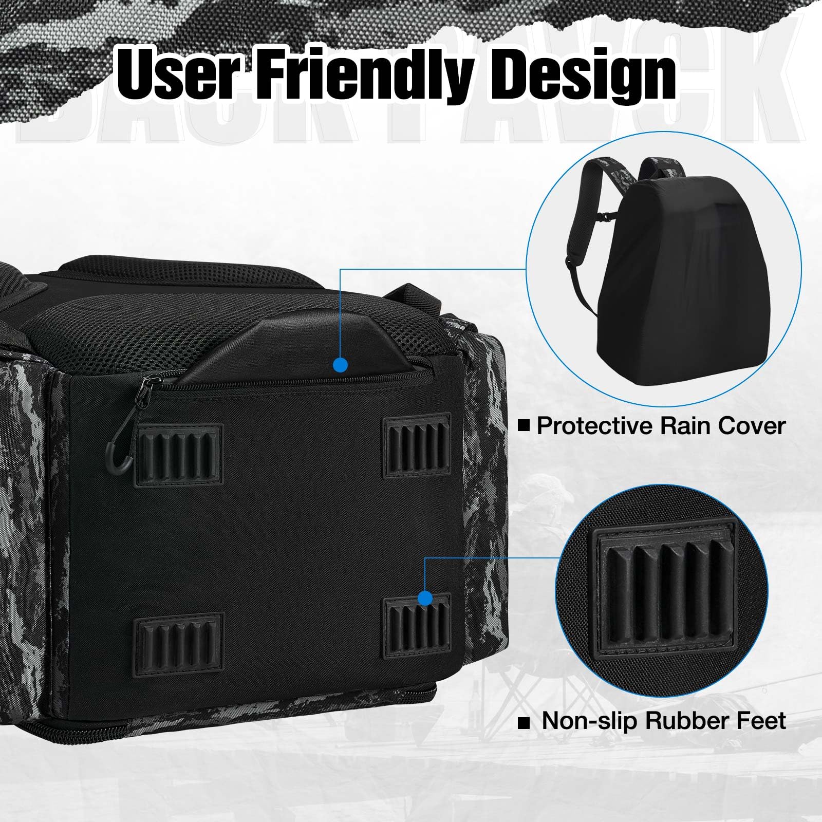 その他 Piscifun fishing bag Amazon.com : Piscifun Fishing Tackle Backpack with Rod